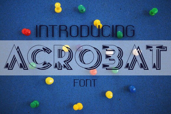 Acrobat Display Font for Small Business Branding