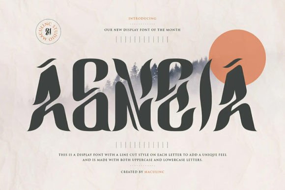 Agneia Display Font for Bold Branding and Scroll-Stopping Content
