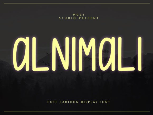 Alnimali Display Font for Playful Campaign Visuals