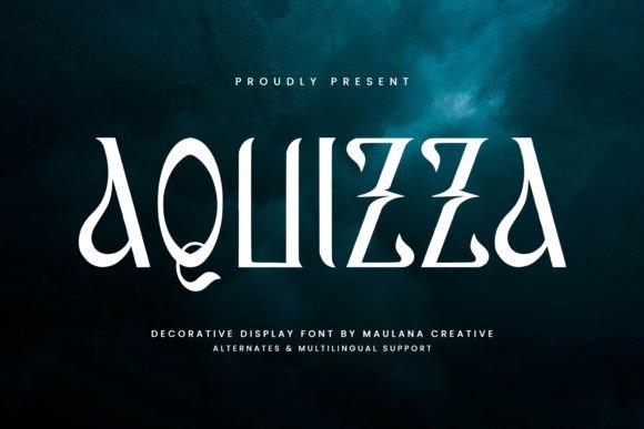 Aquizza Display Font for Standout Campaign Headlines