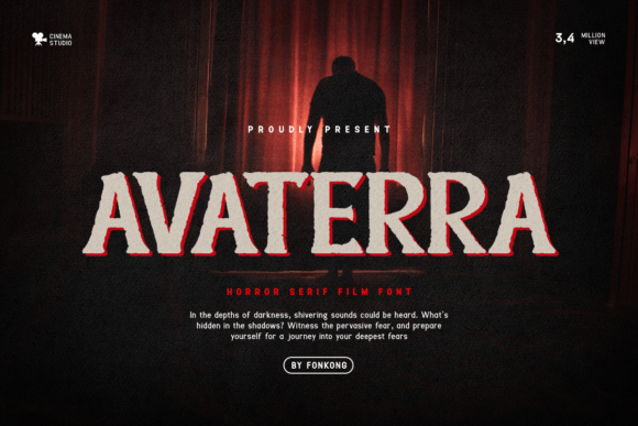 Avaterra Display Font: A Retro Film-Inspired Typeface for Branding