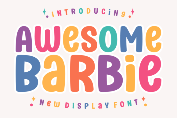 Awesome Barbie: A Playful Display Font for Charming Business Branding