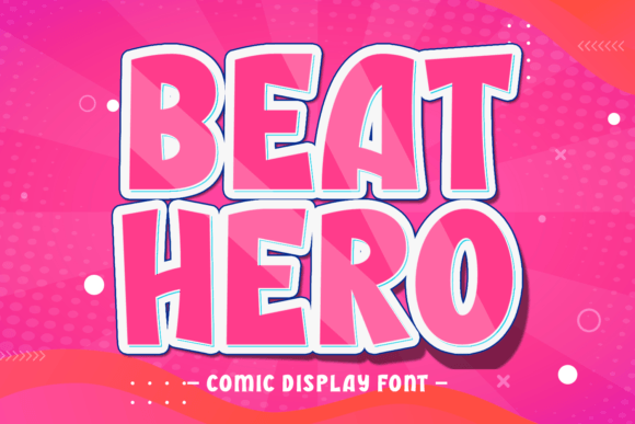 Beat Hero: A Playful Display Font for Small Business Branding