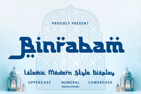 Binrabam: A Modern Arabic Display Font for Digital Branding
