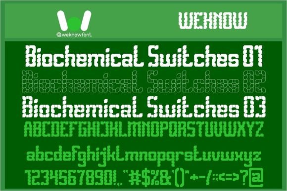 Biomechanical Switches: A Futuristic Display Font for Bold Designs