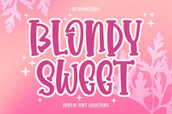 Blondy Sweet: A Magical Display Typeface for Festive Designs