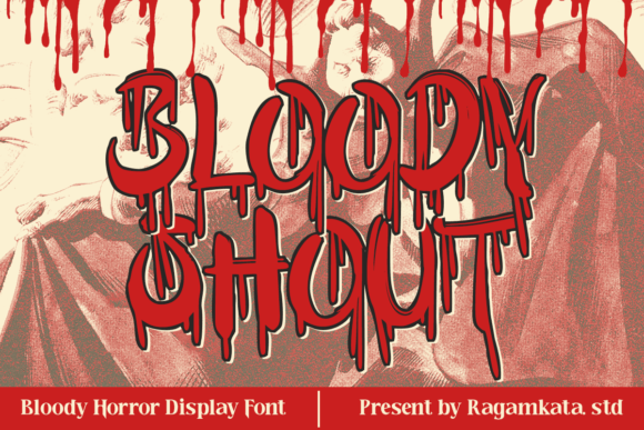 Bloody Shout: Horror Display Font for Seasonal Branding