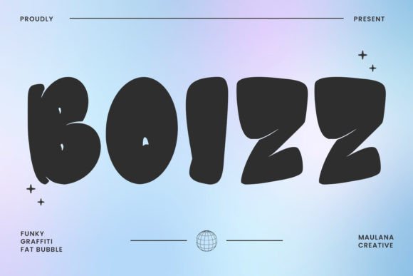 Boizz: Bold Bubble Graffiti Font for Web Designers