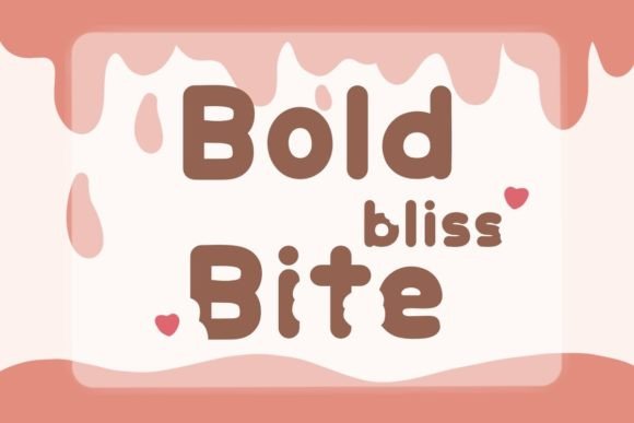 Boldbliss Bitebliss: A Playful Display Font for Small Business Branding