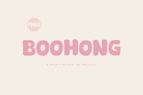 Boohong: A Modern Display Font for Editorial Design