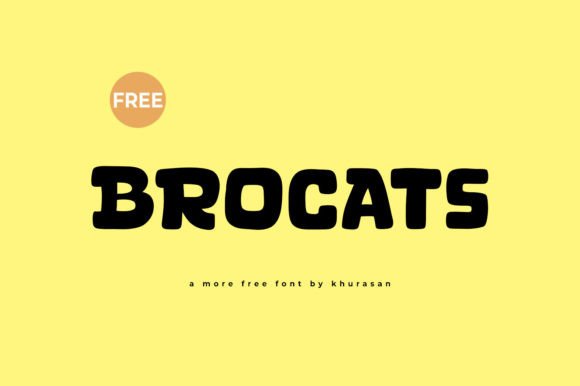 Brocats: A Modern Display Font for Editorial Design