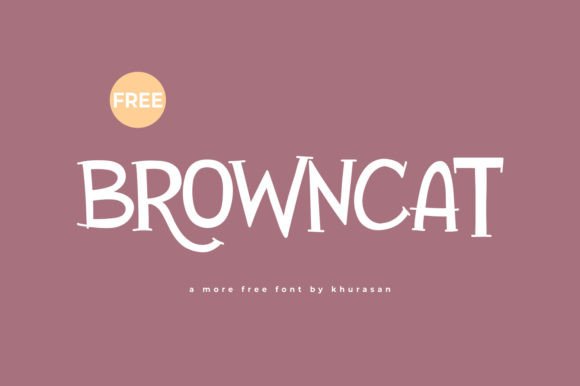 Browncat Display Font for Editorial Projects