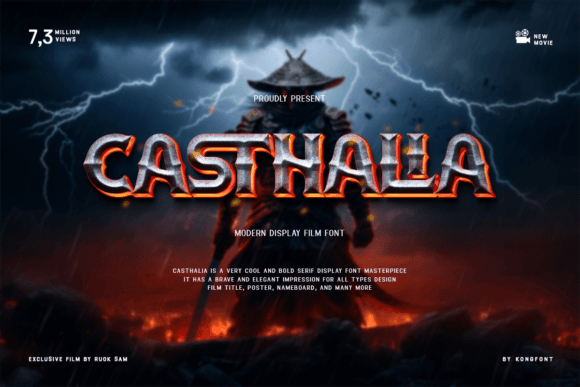 Casthalia Display Font for Bold Web and Product Branding