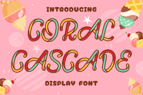 Coral Cascade: A Display Font Built for Editorial Charm