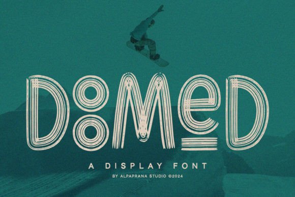 Doomed Display Font for Handmade Labels and Craft Projects