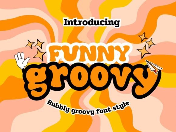 Funny Bubbly Groovy: A Playful Display Font for Handmade Products and Creative Branding