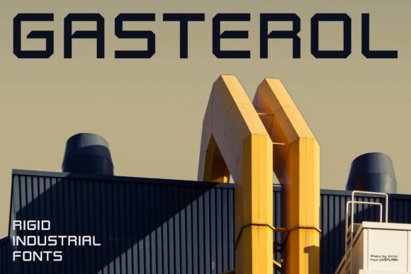 Gasterol: The Industrial Steel Container Font Built for Small Business Branding