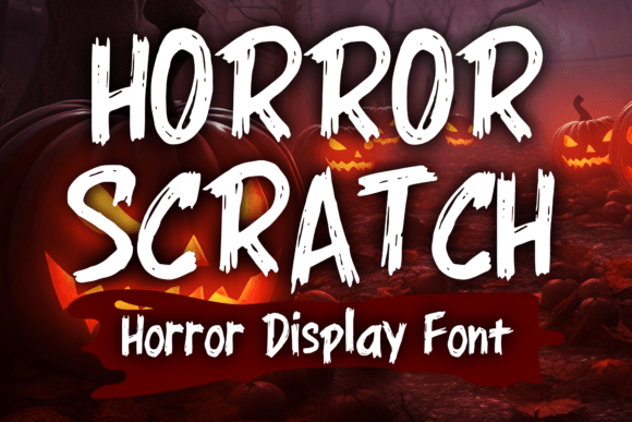Horror Scratch: A Grunge Display Font for Handmade Horror Products