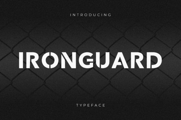 Ironguard Display Font for Campaign Design and Branding