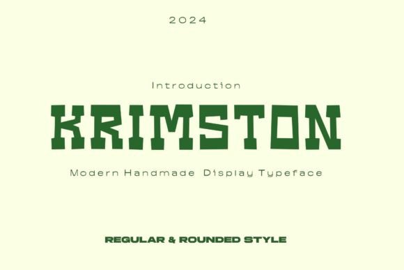 Krimston: A Web Designer’s Take on This Bold Display Font for Handmade Brands
