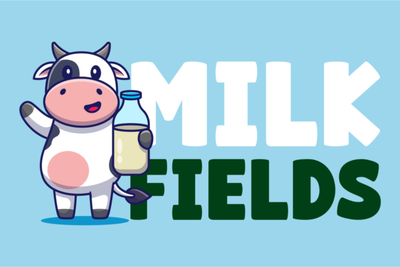 Milk Fields Display Font for Magazine and Blog Layouts