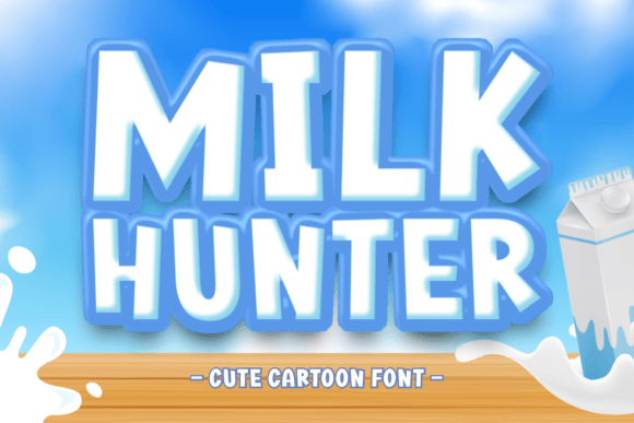 Milk Hunter Font Review: A Cute Display Typeface for Your Craft Projects