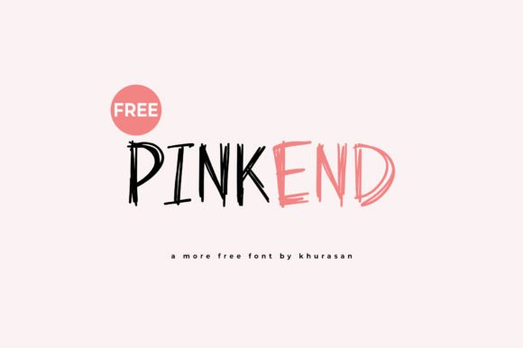 Pinkend: A Modern Brush Font for Editorial Design