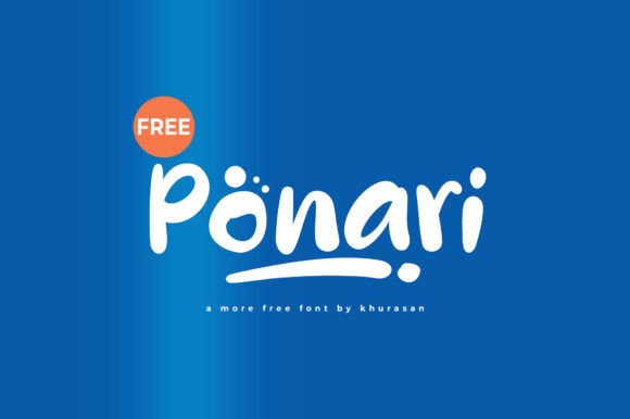 Ponari: A Modern Cute Display Font for Branding and Design Projects