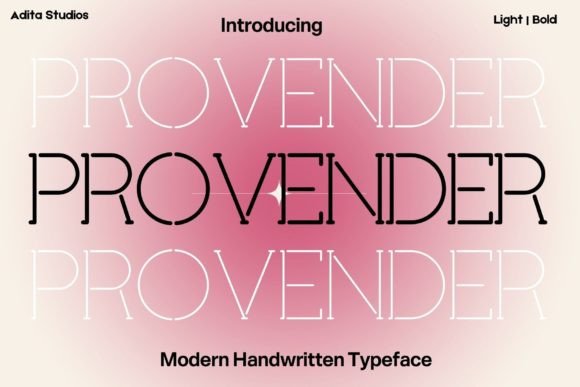 Provender Display Font: Intricately Reimagined for Designers