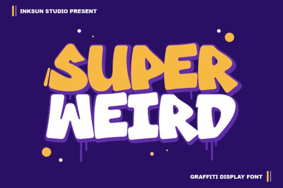Super Weird Display Font for Edgy Small Business Branding