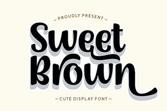 Sweet Brown: A Playful Display Font for Charming Branding