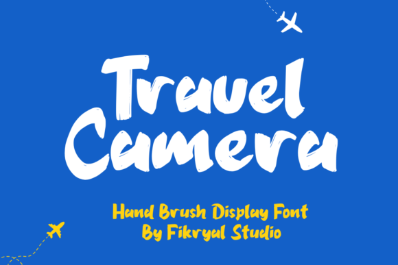 Travel Camera Font for Handmade Labels and Shop Branding