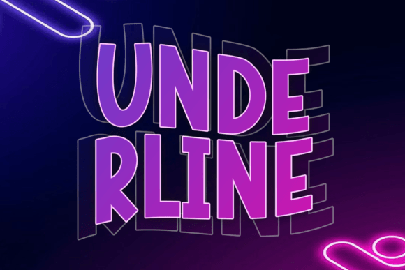 Underline: A Fresh Display Font for Editorial Design and Blog Headers